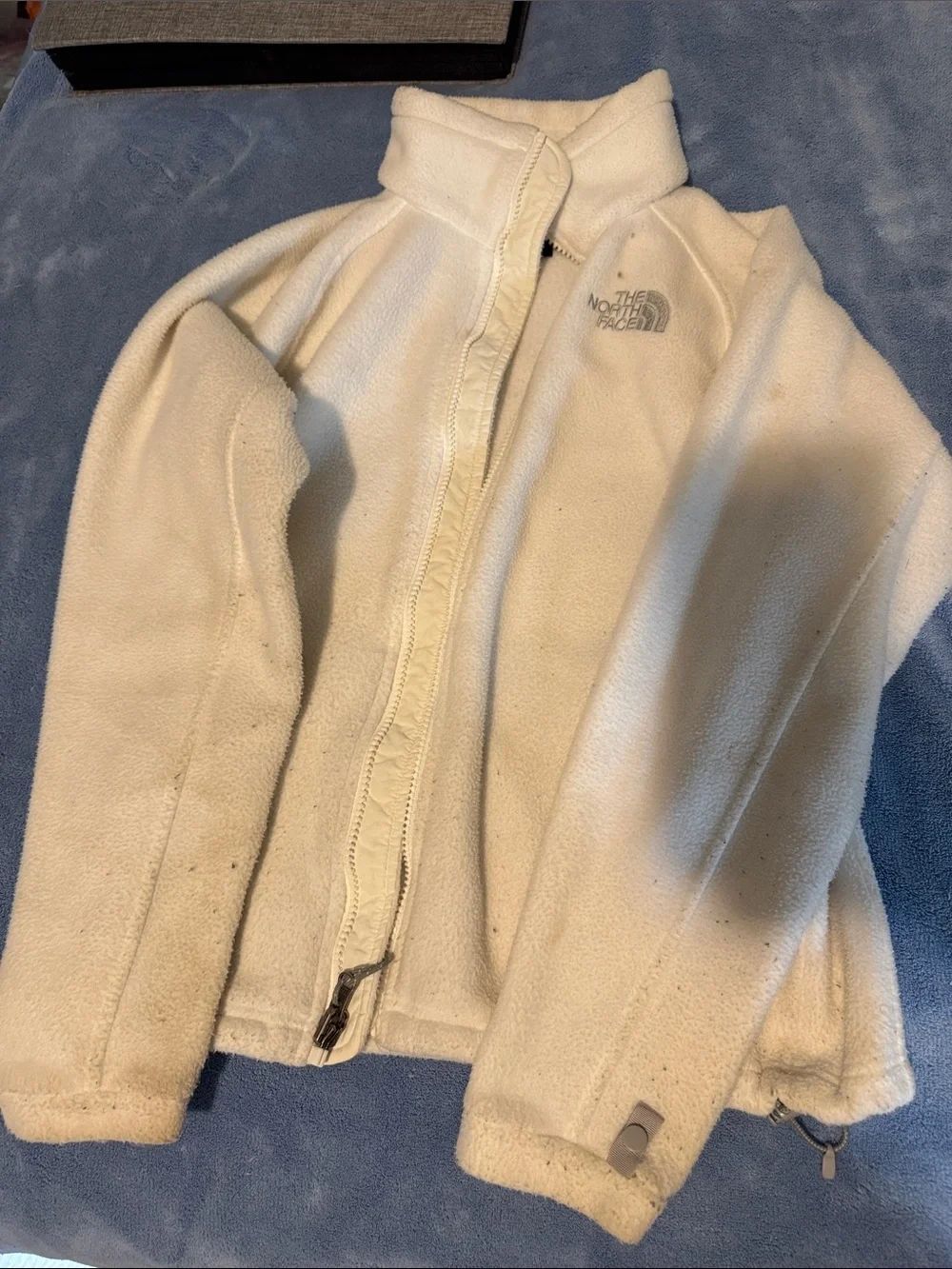 The North Face Cream Fleece Zip Jacket